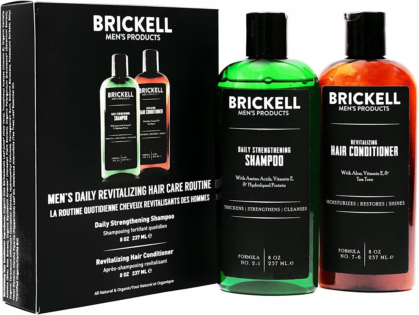 Brickell Men S Daily Revitalizing Hair Care Routine Mint And Tea