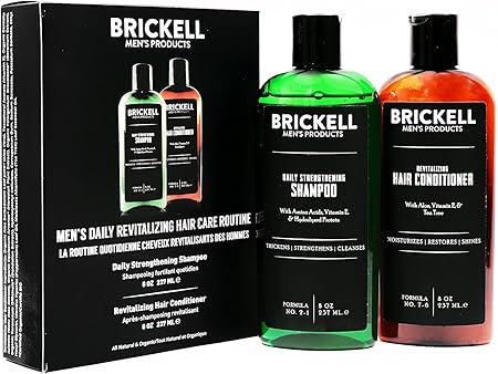 Brickell Men S Daily Revitalizing Hair Care Routine Mint And Tea