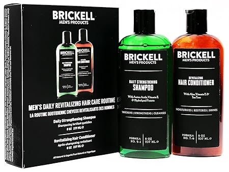 Amazon Com Brickell Men S Daily Revitalizing Hair Care Routine
