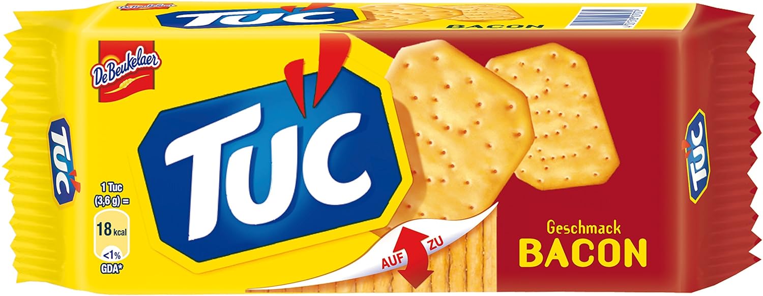 TUC Cracker BACON Biscuit Snack 8 x 100g Amazon.co.uk Grocery