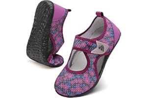 JIASUQI Water Shoes for Women Men Barefoot Quick Dry Swim Shoes Summer Wide Breathable Sandals Lightweight Aqua Socks for Poo