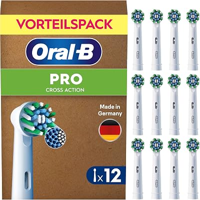 Aufsteckbürsten PRO CrossAction, Weiß, 12 Stück