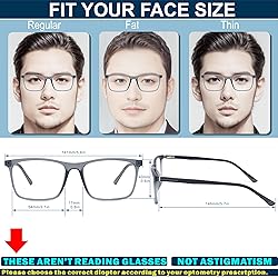 Nearsighted Glasses for Distance Vision, Men Near