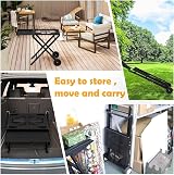 Raweao Woodfire Stand for Ninja OG701 Foldable BBQ Grill Stand view 7