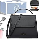 BEAUTYGOODIES Insulated Lunch Bag for Women, Aesthetic Lunch Boxes and Classy Tote Bag Purse with Strap, Professional Ladies Lunch Bags, Chic Lunch Box for Women, the Office and Workplace