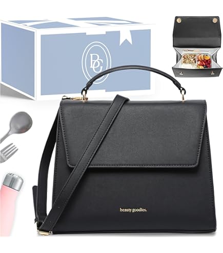 Amazon.com: Modern Picnic Vegan Leather Medium Lunch Bag for Women