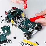 Meccano Erector Roadster 5 in 1 Pull Back Car Building Kit 174 Parts view 3