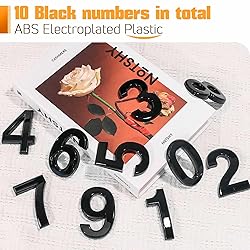 Ranslen 10 Pieces 2.76 Inch High House Numbers