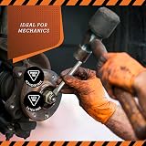 JFA Medical Large Orange Diamond Grip Nitrile Gloves Powder Free Latex Free 50 view 8