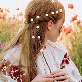 CANIPHA 30Pcs Pearl Hair Clips White Hair Pins Women Brides Barrettes view 6