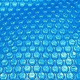 Round 6FT Thermal Solar Blanket for Swimming Pool Heavy Duty 16 Mil Floating Spa Blanket and Trimmable Hot Tub Bubble Insulating Cover for Hot Tubs Inground Pools Insulating Solar Heating, Blue