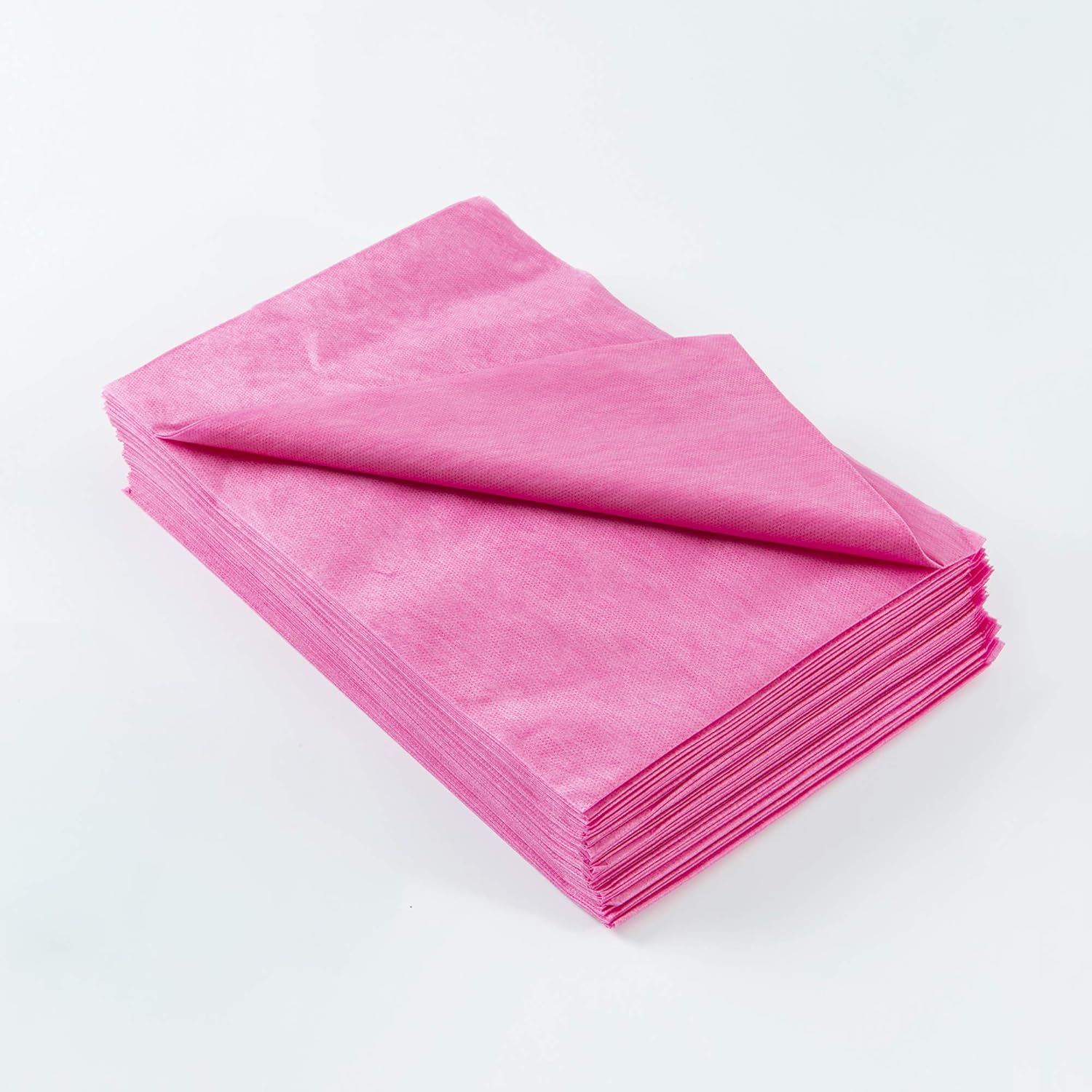 Disposable SPA Bed Sheets Beauty Salon Hotel Massage Table Sheet Waterproof Oil-Proof Travel Breathable Non-Woven Bed Cover Mattress,31" x 70", 20 PCS (Pink): Health & Personal Care