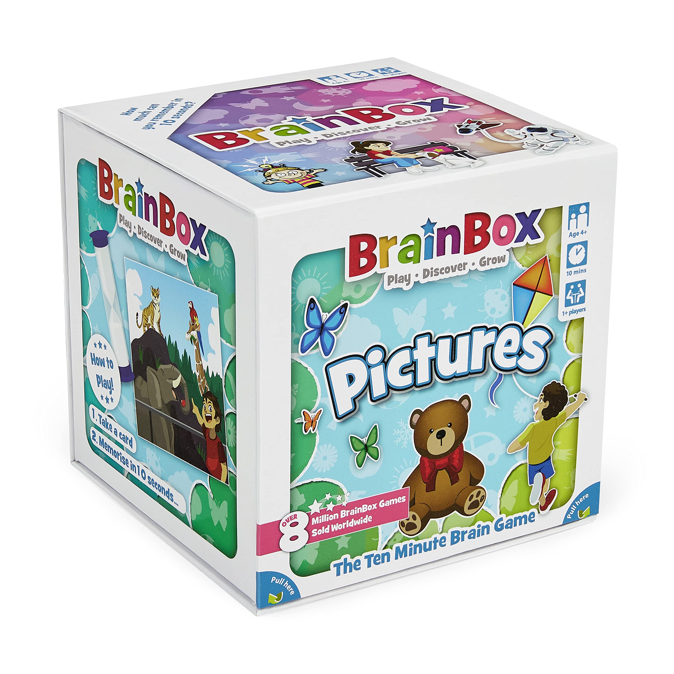 BrainBox Pictures | Fun & Educational Card Game | Ages 4+ | 1+ Players | 10 Minutes Play Time