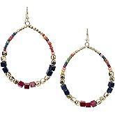 Boho Dangle Earrings Tear Drop Multi Color | SPUNKYsoul Collection