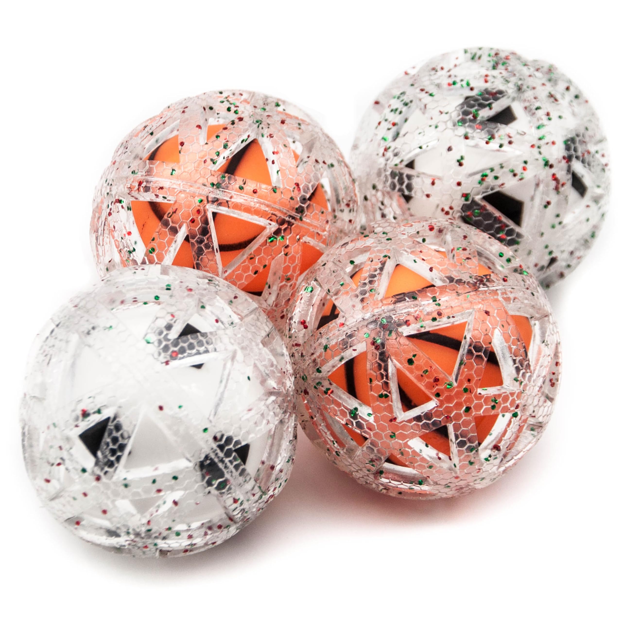 4x Sports Double Dog BALLS Football Basketball Dog SQUEAKY BALL INSIDE Rubber Dog Teething Toys Interactive Dog Toys for Boredom Small Medium Breeds Floating Dogs Toys (Assorted (Pack of 4))