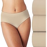 Bali Women's Modern Seamless Underwear Brief Pack, Comfort Revolution Panties, No-Show Underwear for Women, 3-Pack