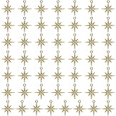LEGENTLISUR Gold Star Charms for Jewelry Making Bulk Cute Alloy Cubic Zircone Charms Pendants for Earring Necklace Bracelet DIY Supplies