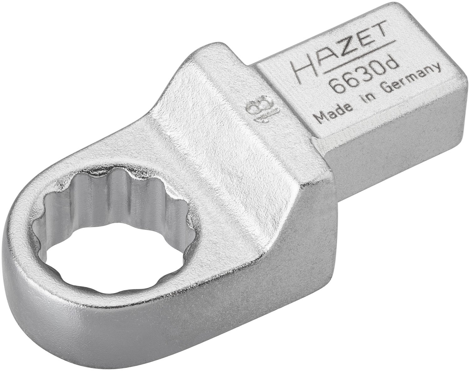 HAZET 6630D-18 64.3 mm 12-Point Traction Profile Insert Box-End Wrench - Chrome-Plated