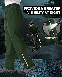iCreek Men's Packable Rain Pants Waterproof