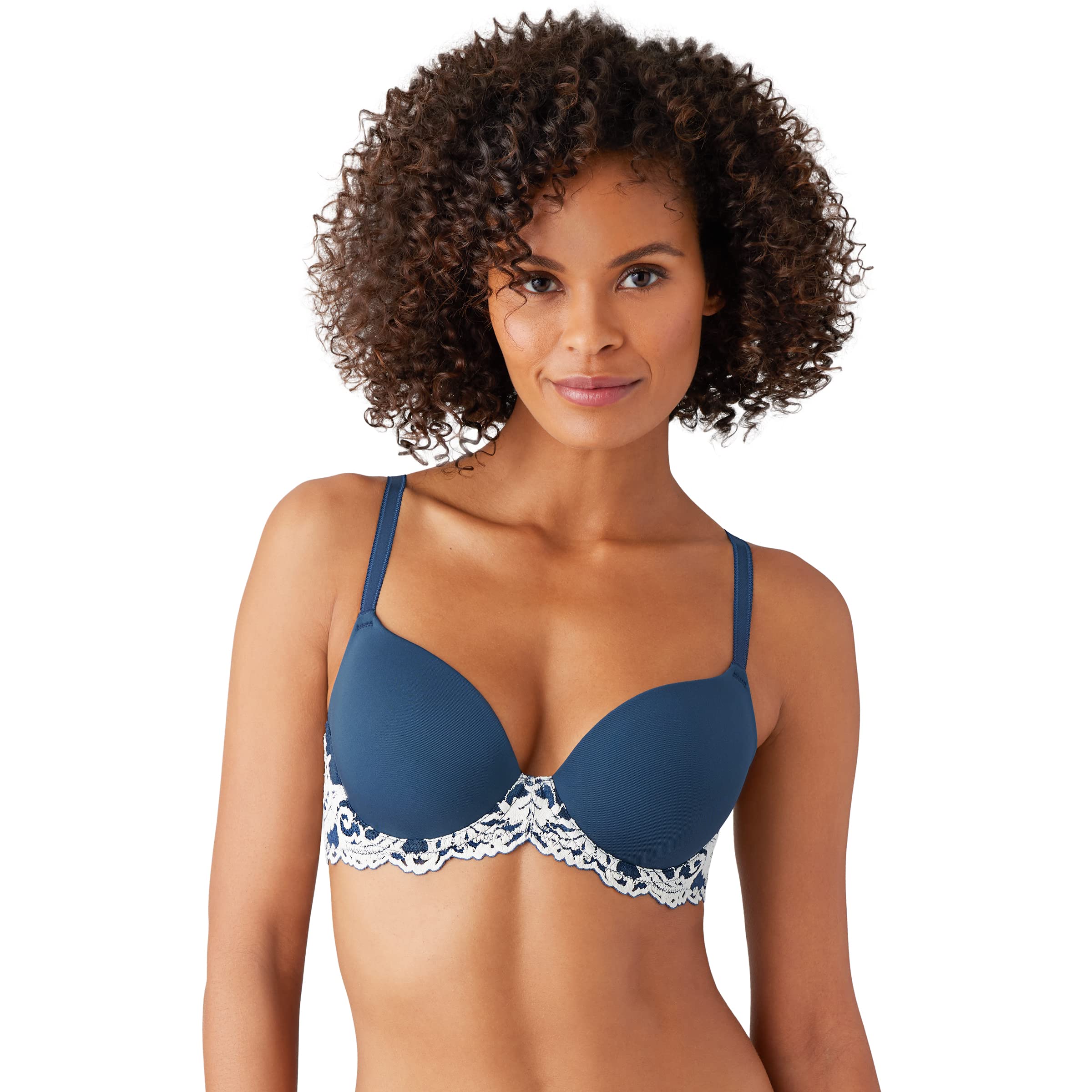 Wacoal Women’s Instant Icon Contour Bra, Sargasso Sea/Egret, 38DDD