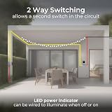 British General BG Outdoor Single Wall Switch with LED Indicator 20A IP66 WP30 view 3