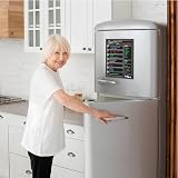 Chalky Crown Meal Planner Board Magnetic Dry Erase for Fridge Black view 7