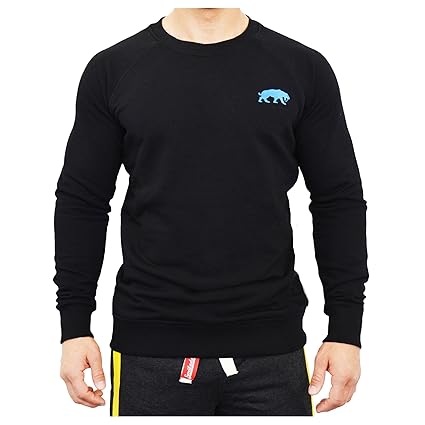 SMILODOX Slim Fit Sweatshirt Herren | Sweater für Sport Fitness & Freizeit | Longsleeve - Langarmshirt Trainingsshirt Langarm