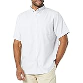 Amazon Essentials Men's Slim-Fit Short Sleeve Stretch Oxford Shirt with Pocket