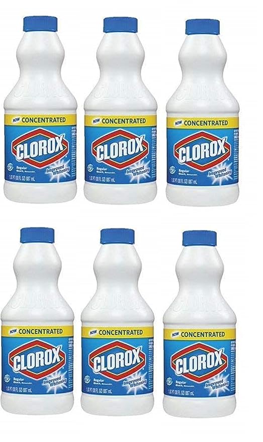 Clorox Bleach Liquid Regular Concentrated 30 Oz 6 Pk Amazon In