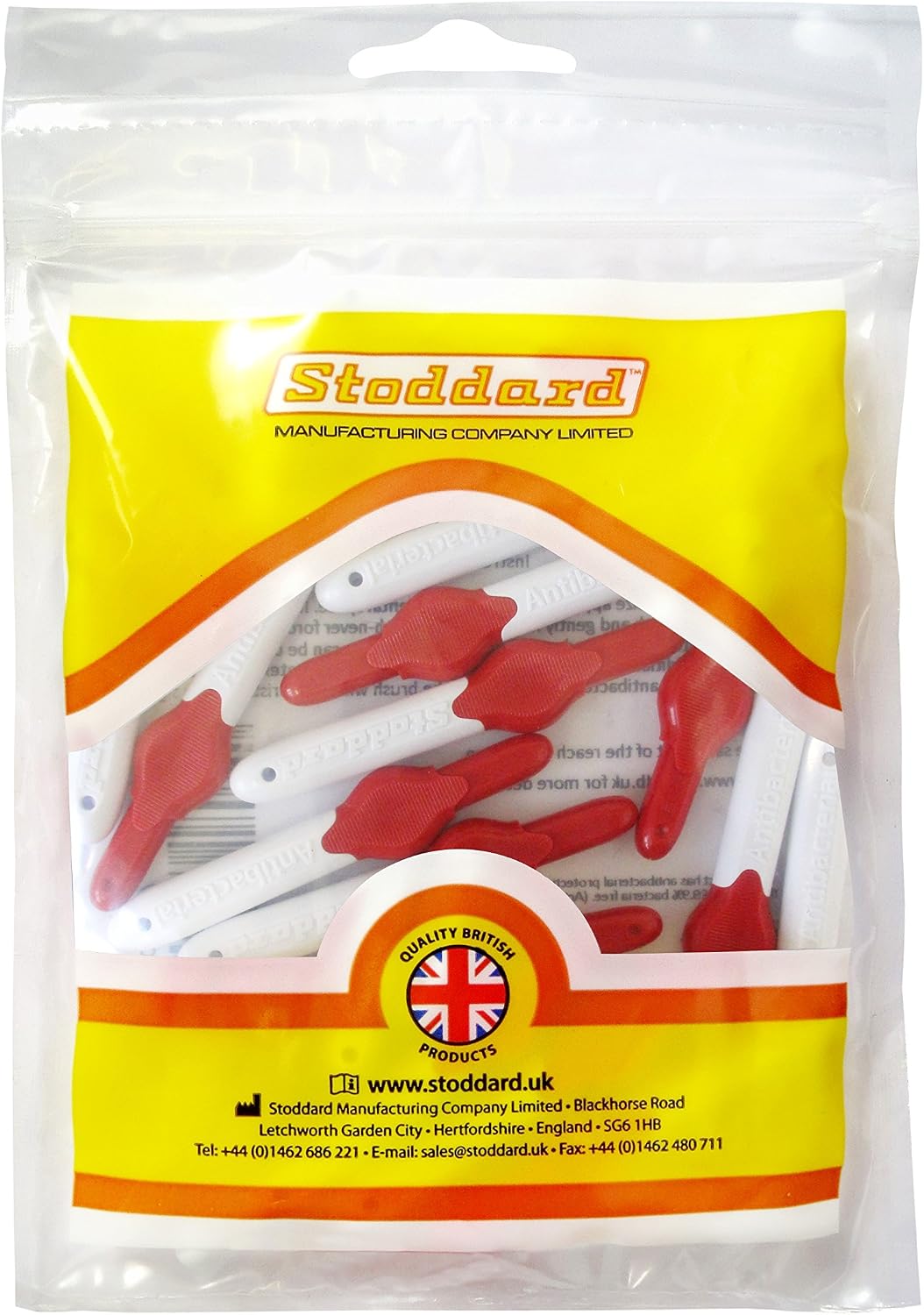 Stoddard Icon Interdental Brushes, Size 2, 16-Piece, Red, 16 count (Pack of 1)