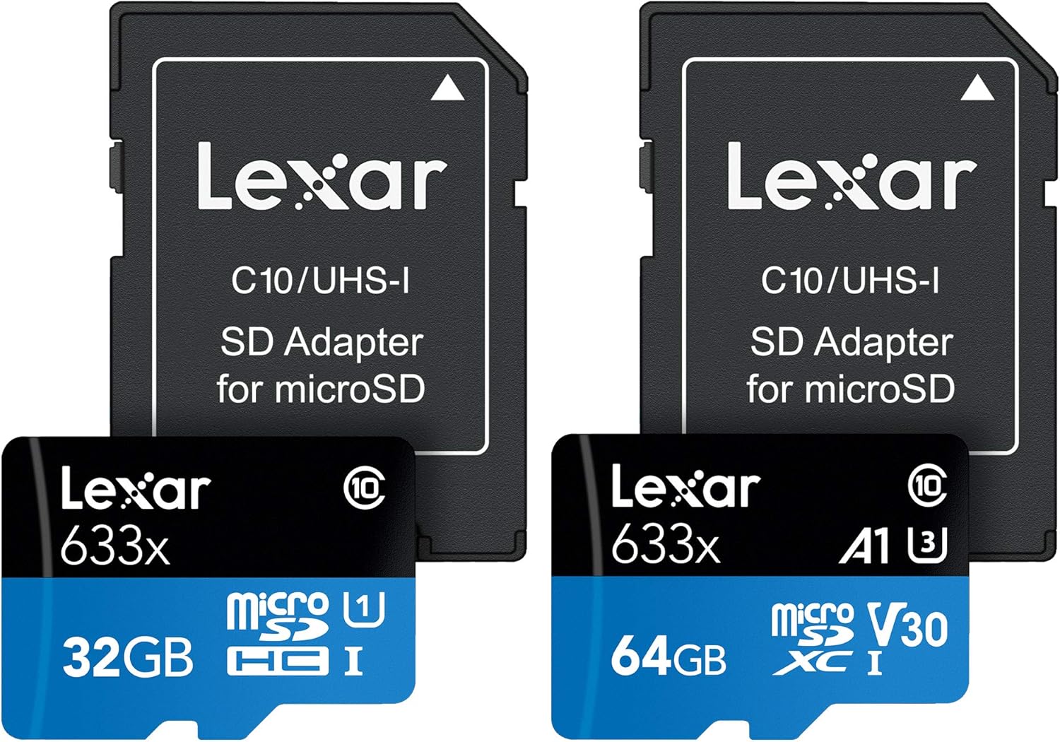 Lexar High-Performance 633x 512GB microSDXC UHS-I Card with SD Adapter (LSDMI512BBNL633A): Computers & Accessories