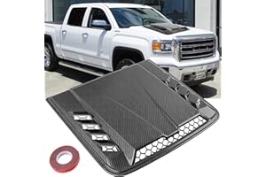 DREAMOTOR Hood Scoops For Cars, Universal Hood Scoop Hood Vents, Automotive Hood Scoops for Trucks Compatible with Dodge Ram 1500 2500 F150 F250 F350 Toyota Tundra GMC Sierra 1500 2500 Jeep Wrangler