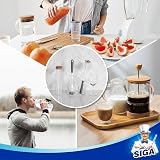 MR.SIGA Long Handle Bottle Brush 2 Pack Non-Scratch Nylon Bristles Gray view 7