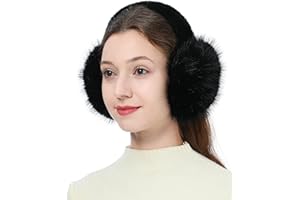 Rulala Fancy Women's Winter Earmuffs Plush Faux Fur Ear Muffs Outdoor SKI Ear Warmers for Cold Weather