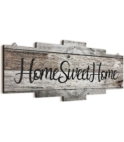 LANOLU Letreros Metálicos Retro FOLLOW YOUR DREAMS Letreros Metálicos Vintage Con Refranes Como Decoración De Pared Para La Cocina Y El Jardín Decoración Shabby Chic Con Aspecto De Madera De Estilo R