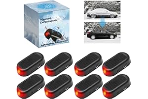 ROVIA Electromagnetic Wave Antifreeze Instrument, Universal Solar Car Windshield De-Icer Snow Removal Device, Reusable Defroster Anti-Frost Tool for All Vehicle Safety and Maintenance (8PC-Black)