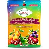TAKAM Lavashak Mixed Fruit Leather, Persian Fruit Snack, 7 oz | Five-fruit blend with a bold sour bite and sweet, salty finish
