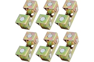 KOHAND 6 PCS V-Type Magnetic Welding Clamps, Adjustable V-Type Fixture Clamp, Magnetic V Pads Kit, Magnetic V-sharp Tab Holder Corner for Tack Welding, 8.8 Lbs Pull Force
