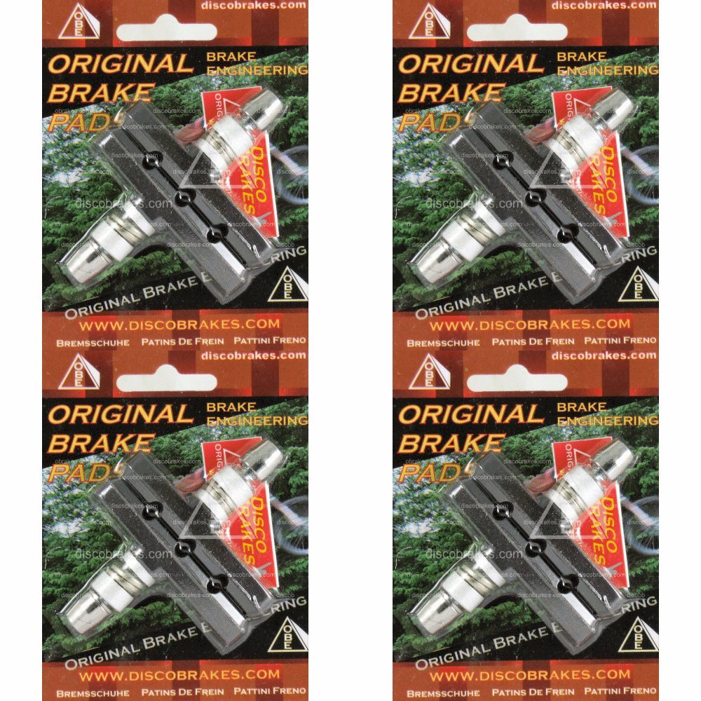 4 Pairs of DiscoBrakes V Brake pads for Shimano SRAM Avid Tektro Diacompe 60mm