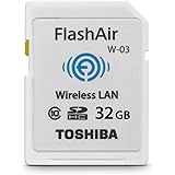 Toshiba 32GB FlashAir III Wireless SD Memory Card, White,(PFW032U-1CCW)