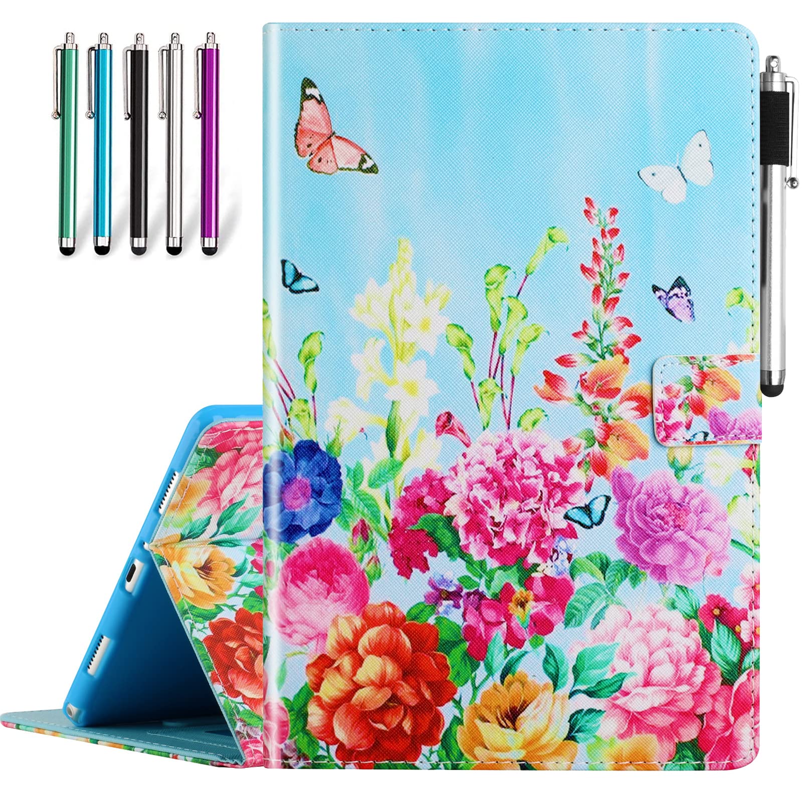 CiaoYe Case for Samsung Galaxy Tab A7 10.4 - Premium PU Leather Stand Cover with Multi-Viewing Angles, Shockproof, Garden
