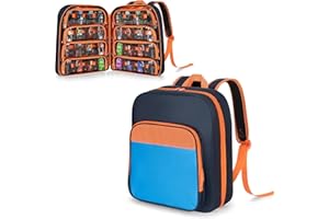 CURMIO Toy Car Storage Organizer Case Bag Compatible with Monster Jam Truck/Hot Wheels 1:64 Scale Toy Car, Travel Bag with Mu