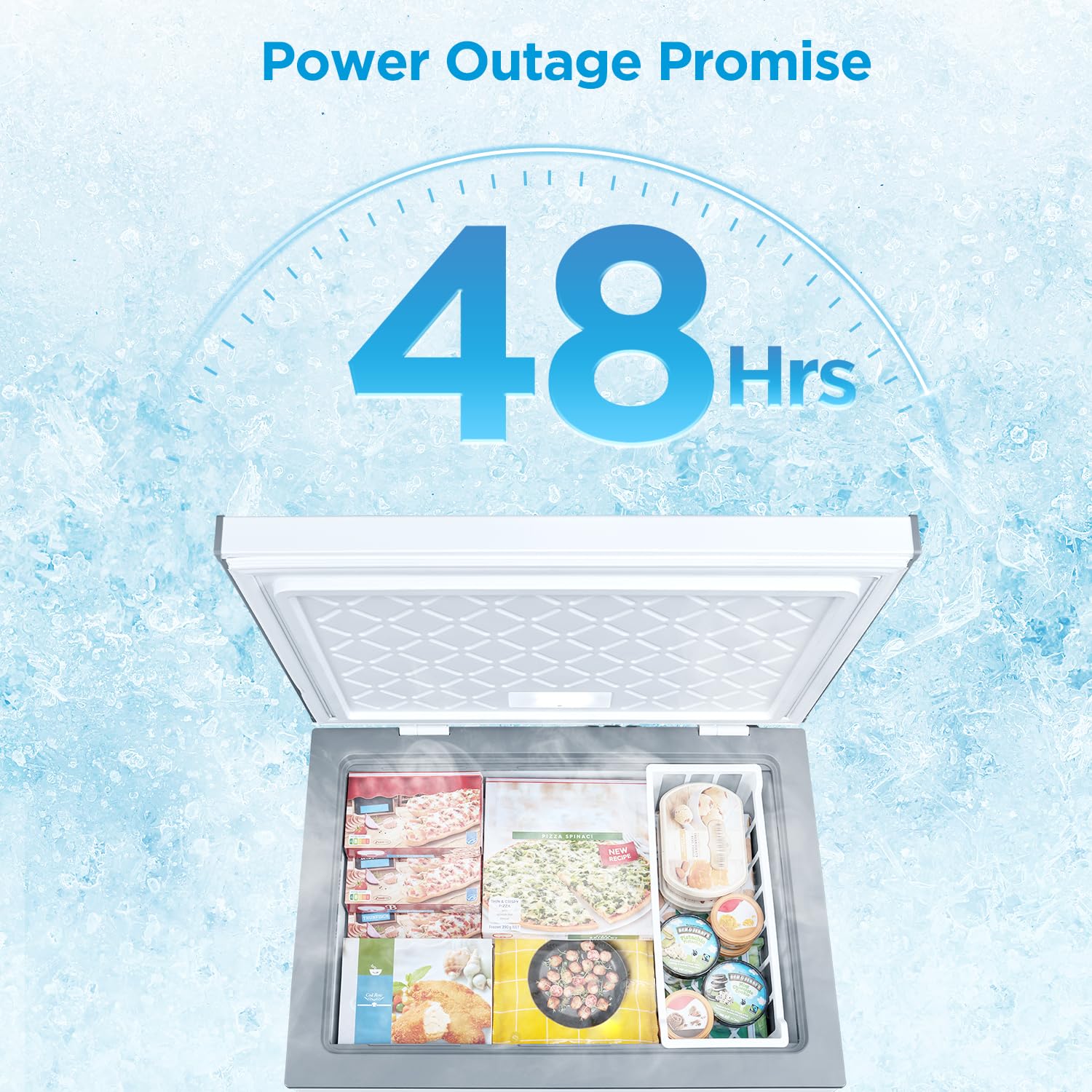 Midea MERC07C4BAWW 7.0 Cubic Feet Chest Freezer Cu.ft-Convertible, White