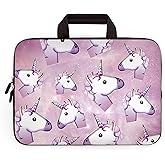 HYUTOTA 14 15 15.4 15.6 inch Laptop Handle Bag Computer Protect Pouch Holder Notebook Sleeve Neoprene Cover Soft Carrying Travel Case Fit Dell Lenovo Toshiba HP Chromebook ASUS Acer(Pink Unicorn)