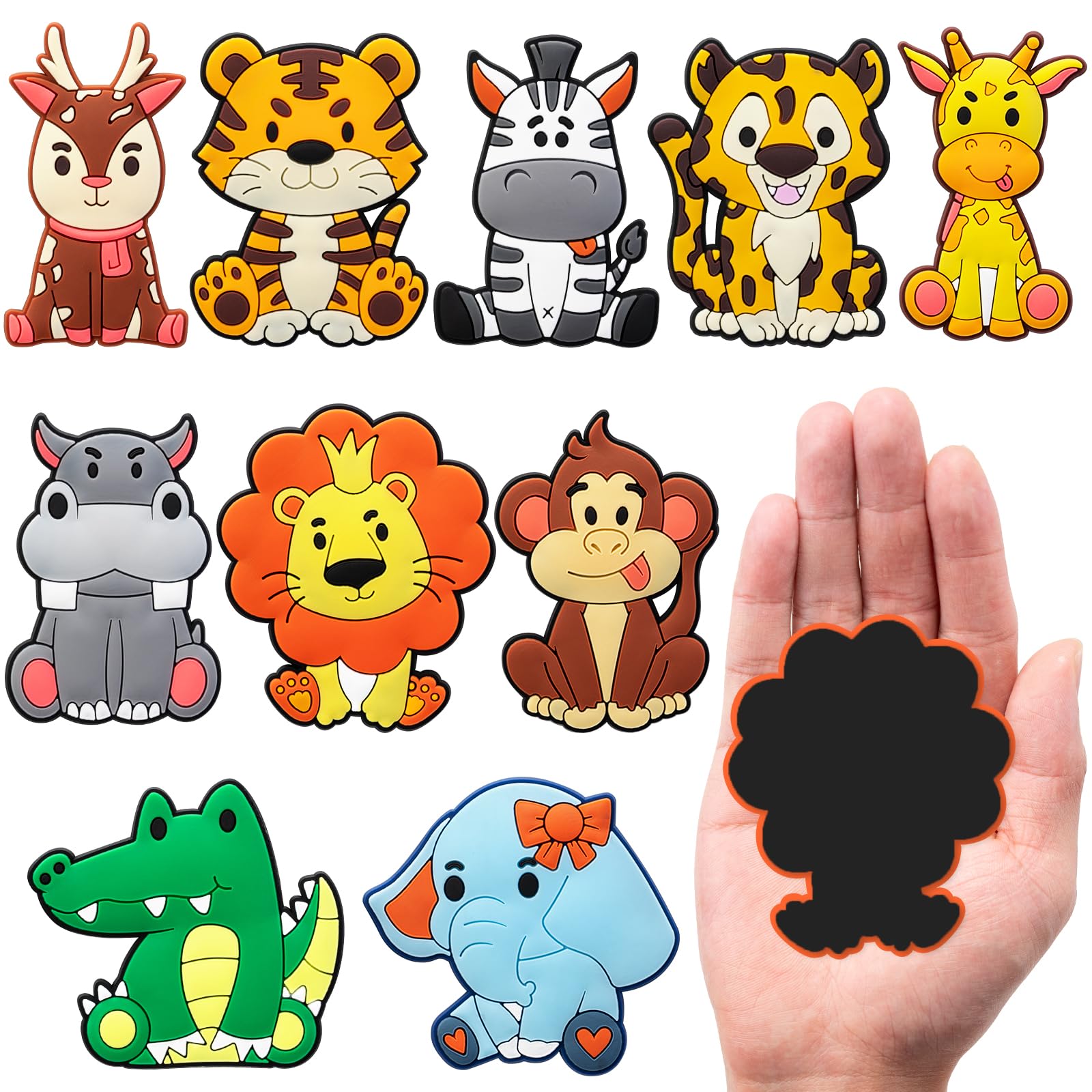 DMIGHT Fridge Magnets for Toddlers 1-3, Animal Refrigerator Magnet for Kids, Baby Educational Gift, Full Back Magnetic Kids Magnets