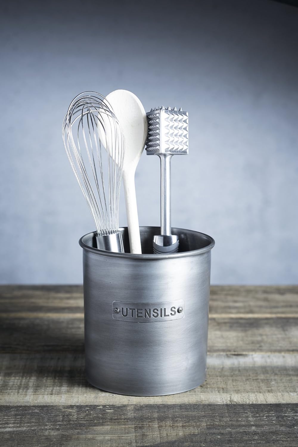 KitchenCraft Industrial Kitchen Vintage-Style Metal Utensil Holder - Image 3