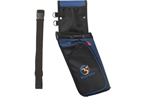 BowQier Archery Back Arrow Quiver Holder, Quiver for Archery Arrows, Tube Hip Quiver Waist Hanged Carry Bag - Adjustable Nylon Belt for Bow Hunting and Target Practicing for Youth and Adults