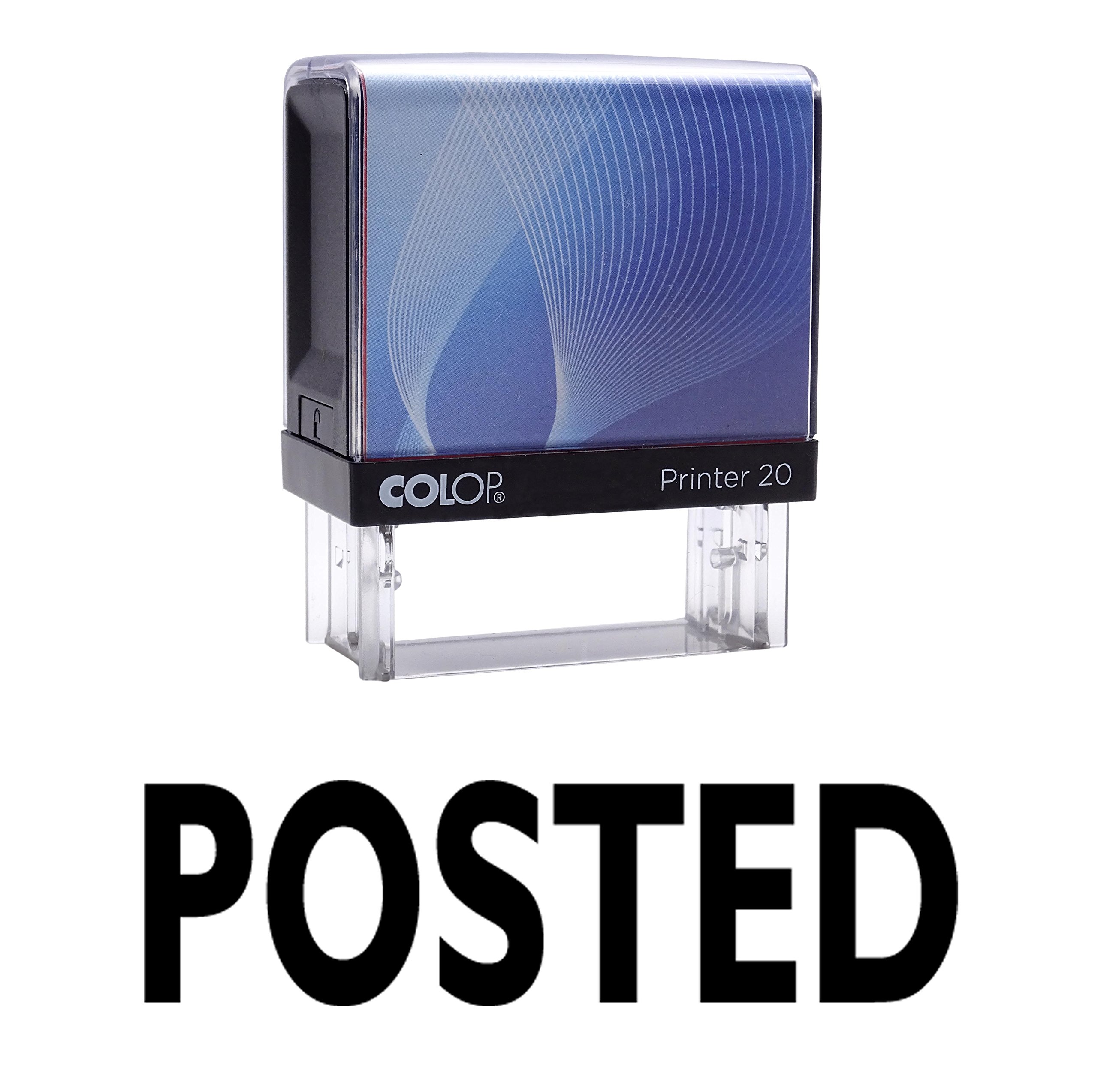 Posted Self Inking Rubber Stamp Custom Colop Office Stationary P20 Mini Stamper