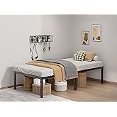 LUMUNANCE Metal Bed Frame Twin XL Size - 16 Inch Heavy-Duty Twin XL Platform Bed Frame No Box Spring Needed, Easy Assembly, Noise-Free, Sturdy Mattress Foundation, Underbed Storage Space