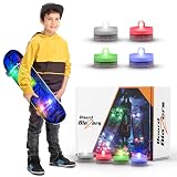 Board Blazers Crazy Color Changing LED Underglow Skateboard Lights - Christmas Gifts for Skateboarders, Skateboard Accessories for Kids, Kid Stocking Stuffers, Scooters Lights for Night Riding